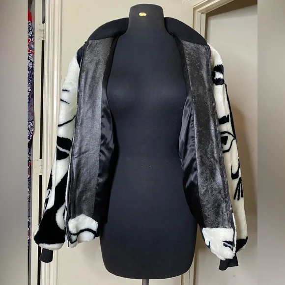 vtg Donnybrook Faces Fur Bomber Jacket - Picture 10 of 13